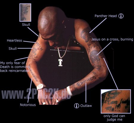 2pac Tattoos on Das Sind Die Ganzen Tattoos Von 2pac